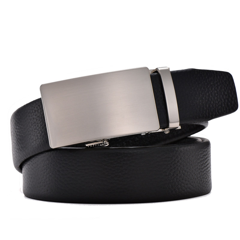 男士皮带头层牛皮休闲裤腰带男真皮轻奢简约客定制logo自动扣商务