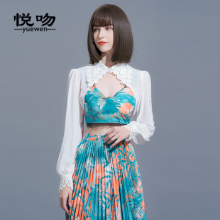 长袖 薄外套2022新款 雪纺防晒外搭小坎肩 小披肩女夏百搭短款 灯笼袖