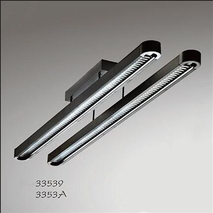 圆角t5双管日光灯架长条格栅灯600天花灯盘led明装吊顶组合净化灯