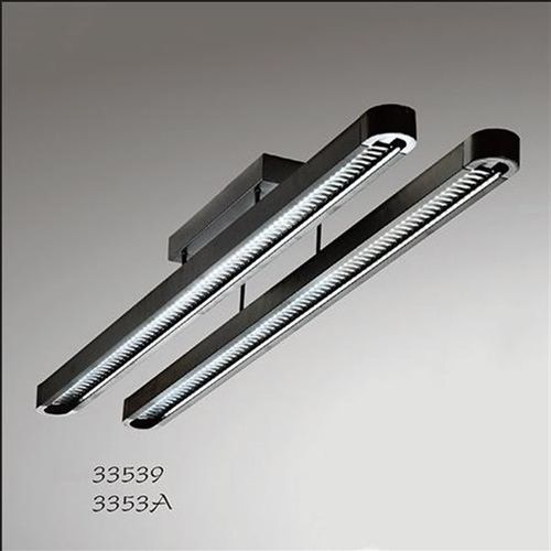 圆角t5双管日光灯架长条格栅灯600天花灯盘led明装吊顶组合净化灯