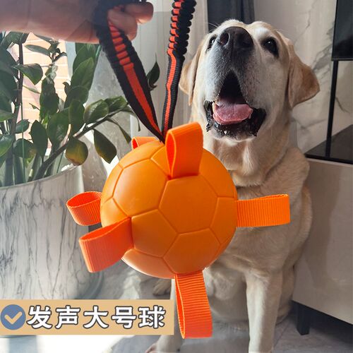 宠物狗玩具足球耐咬发声球大小型犬训练互动益智解闷自嗨球拉扯球