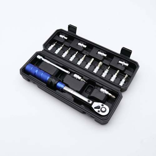 预置式扭矩扳手1/4 2-24N.m 15件套可调扭力扳手 预置力矩扳手