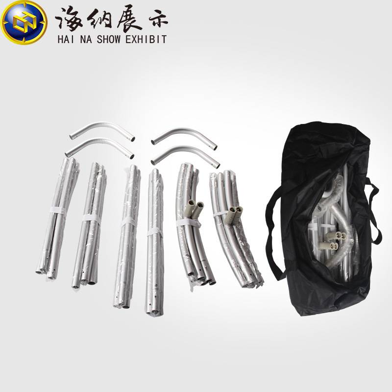 背景架广告宣传牌弧形直行展示架快幕秀签到墙厂家直销折叠架子