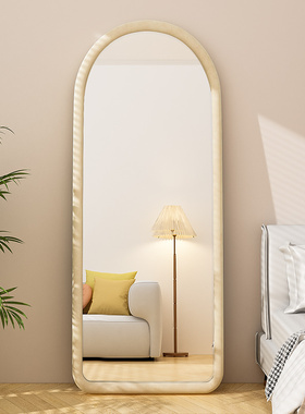 全身镜子落地镜家用高清全身镜z拱形服装店试衣镜卧室少女穿衣镜