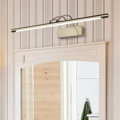 美式轻奢镜前灯led卫生间打孔浴室镜柜专用可装柜顶卫浴镜子灯