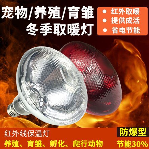 【疯抢】猪用保温灯鸭舍鸡用小鸡育雏加热加温保暖仔猪取暖灯泡烤