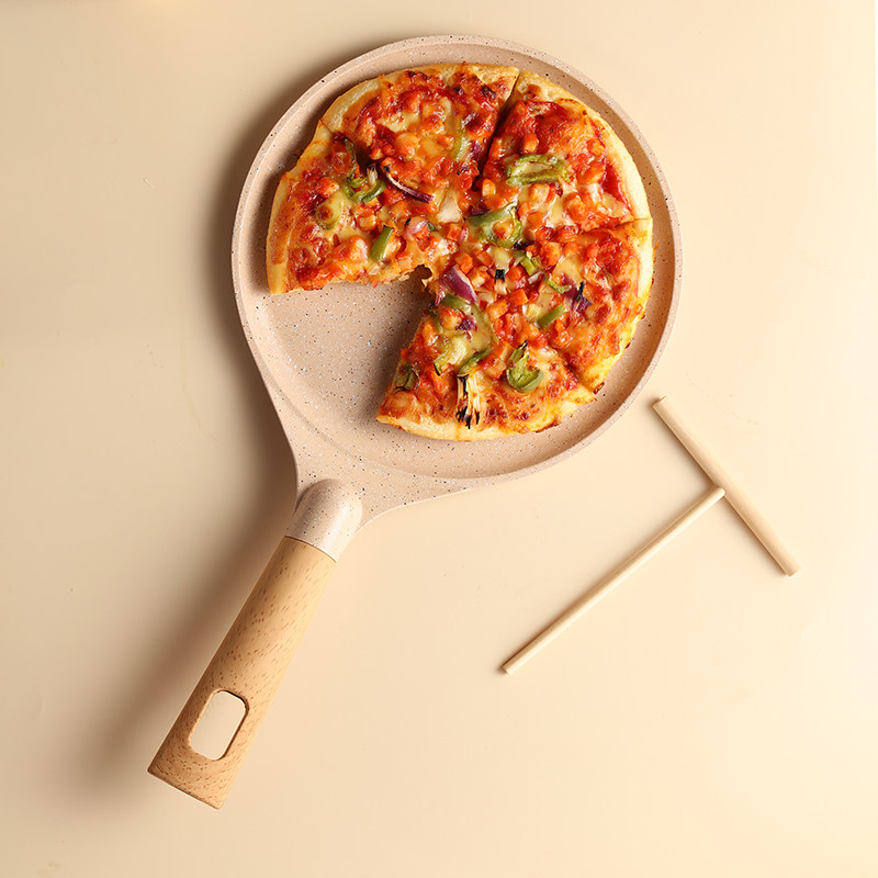 麦饭石班戟锅平底锅不粘煎v锅千层蛋糕圆煎板煎饼果子饼铛千层饼