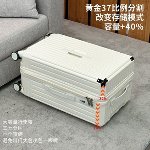 双层防爆拉链行李箱2025新款加厚大容量男生结实耐用PC拉杆旅行箱