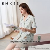 牛油果薄纱睡衣家装 满西女士春e秋短袖 孕妇坐月子家装 贴身内衣