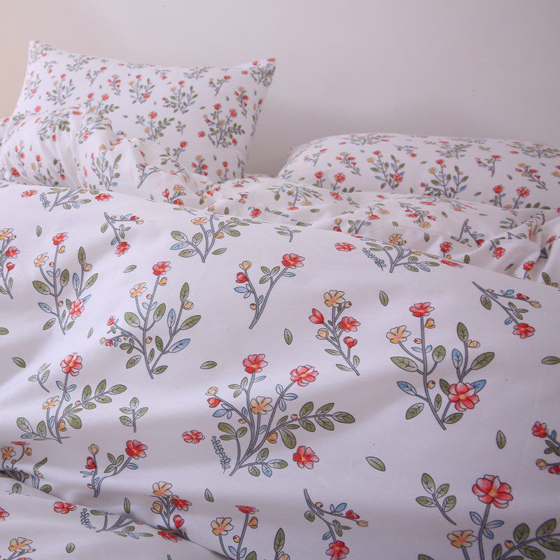 兰芷 干净小碎花纯棉被套单件1.5x2.0x2.3单人双人床全棉被罩清新