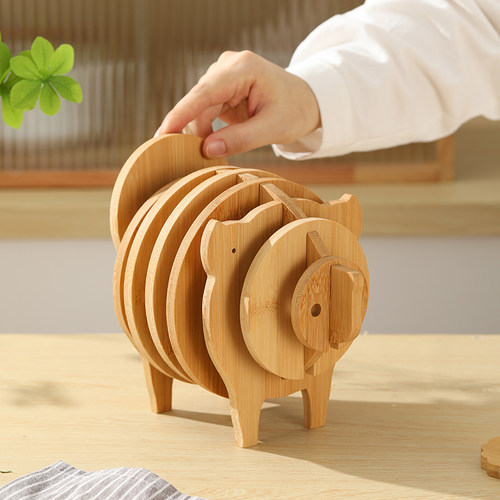 隔热垫餐垫耐高温菜垫子盘碗垫家用餐桌垫防烫创意竹制杯垫砂锅垫