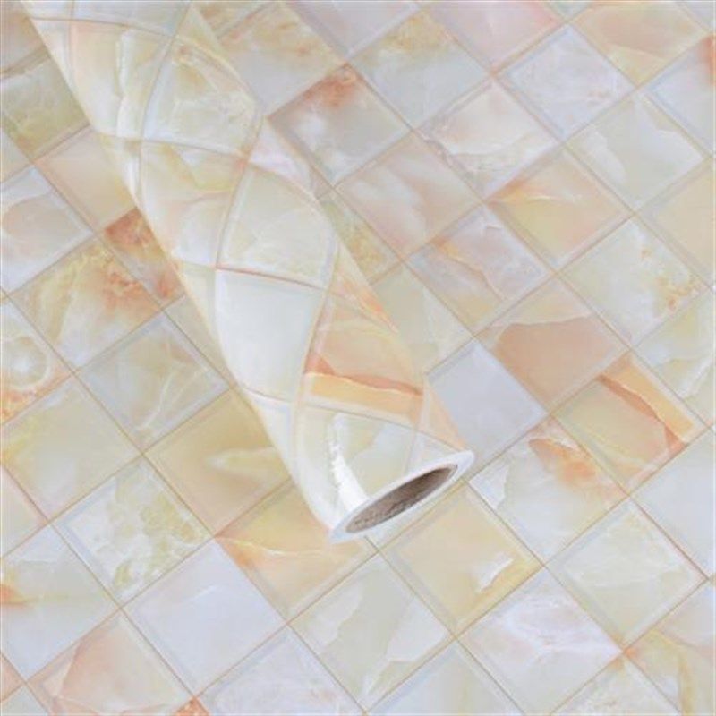 大理石纹厨房防油贴纸衣柜橱柜门台面家具翻新贴纸防水浴室瓷砖贴