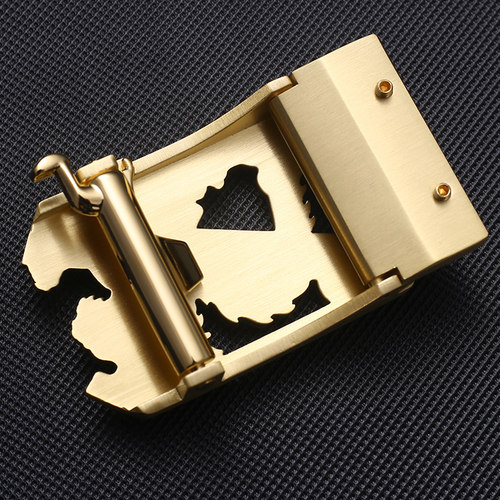 皮带扣男扣头纯黄铜自动扣配件高档男士腰带头卡扣潮龙企业定制
