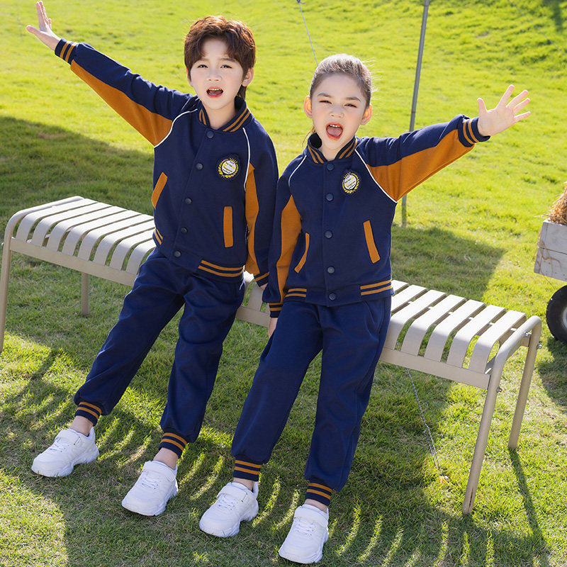 春夏四件套学院风棒球服校服套装小学生男女童班服幼儿园服三件套图片