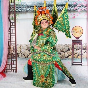 古装 京剧戏曲男大靠戏剧演出用品电男靠将军戏服戏曲男大靠服装