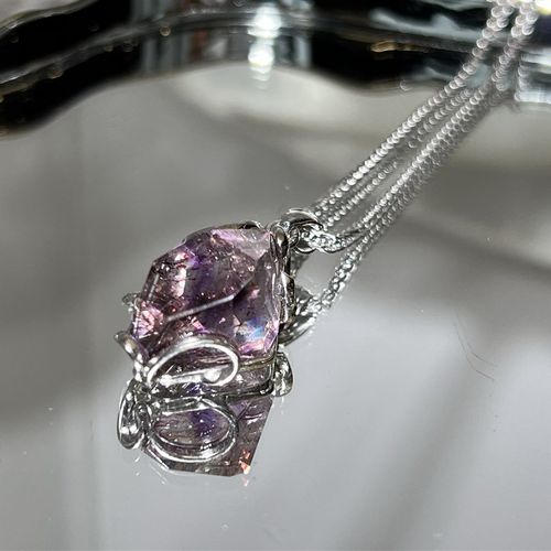 【彼岸】透体草莓籽品质紫超七吊坠