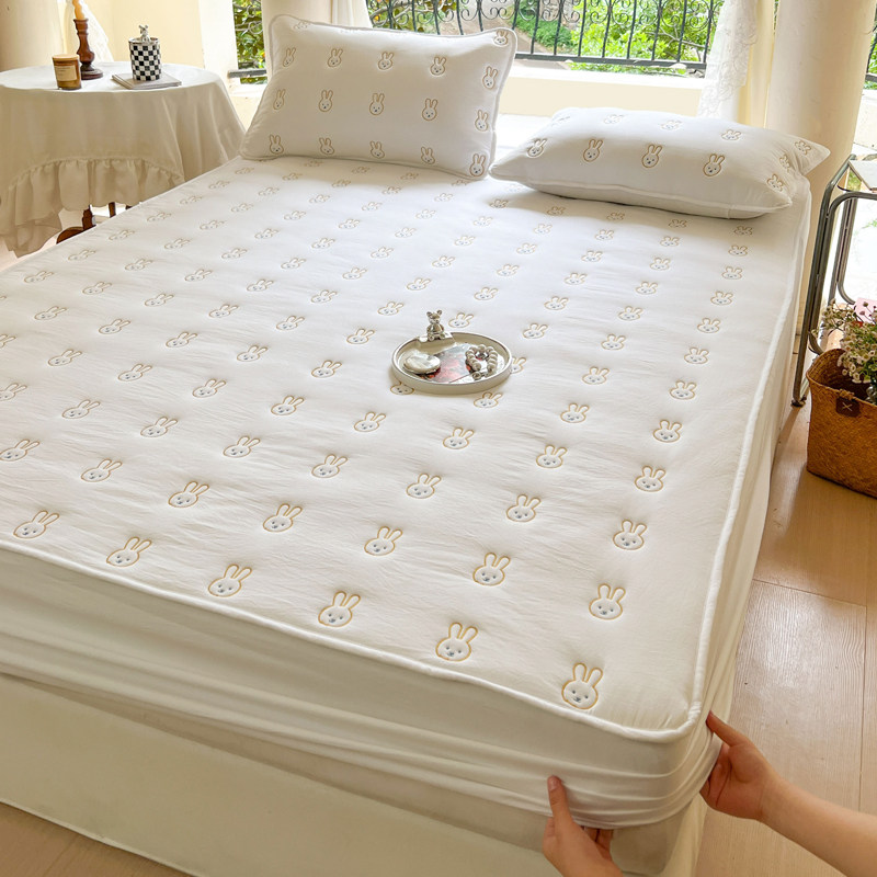 A类抗菌夹棉床笠单件夏季加厚夹棉席梦思床垫保护套罩2023年新款,床上用品,床笠,淘宝优惠券,粉丝福利购,淘宝优惠卷