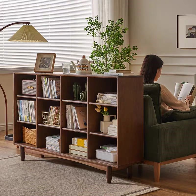 实木书柜2025新款家用靠墙不占地方格子柜客厅矮书柜收纳柜矮柜,住宅家具,组合书柜,淘宝优惠券,粉丝福利购,淘宝优惠卷