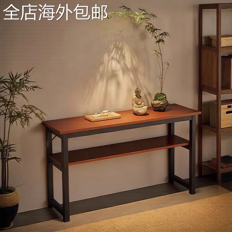 供桌家用玄关入户长条佛台桌中堂新中式案台桌子靠墙财神爷敬香桌