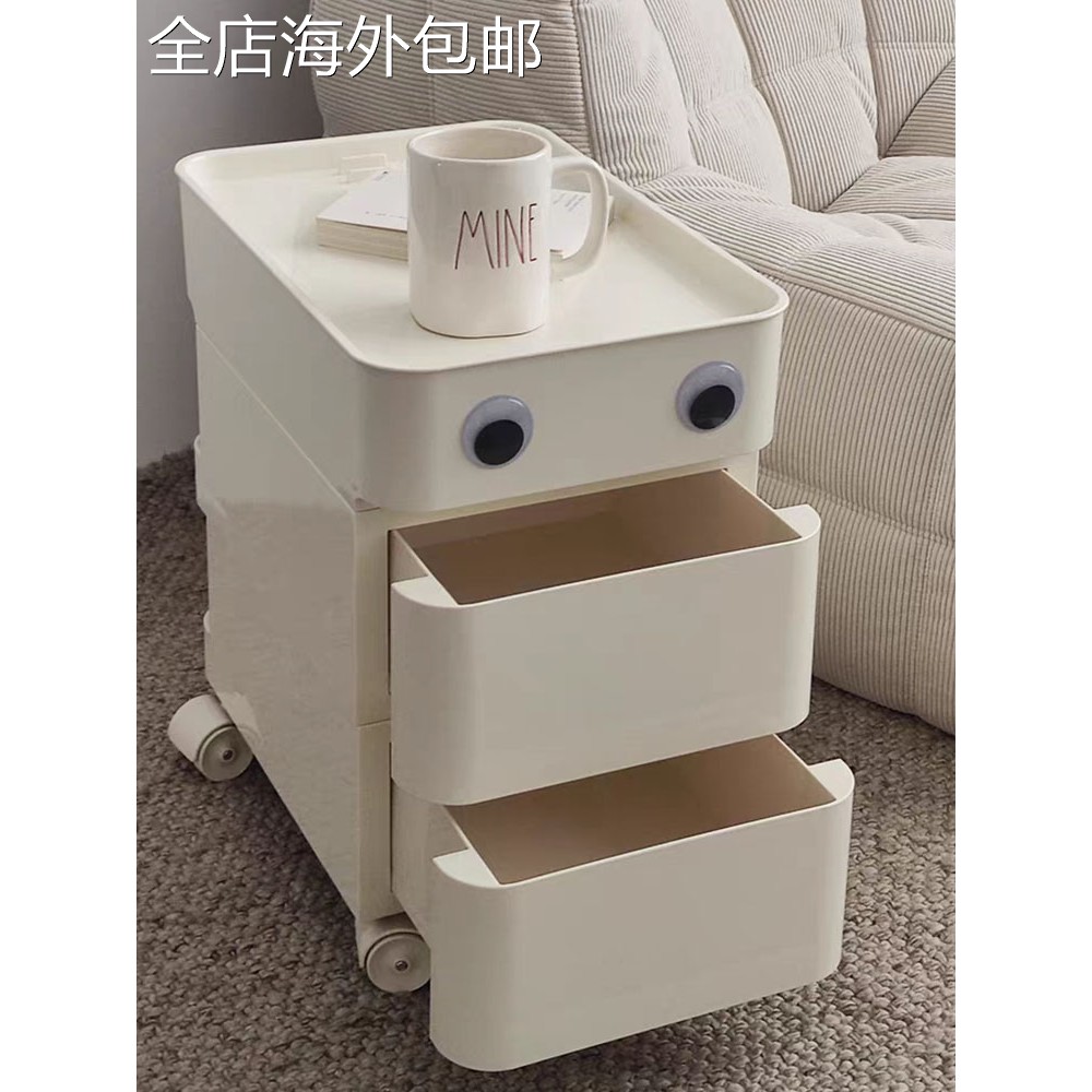 北欧创意沙发边几网红简约ins推车收纳可移动现代小户型茶几角几