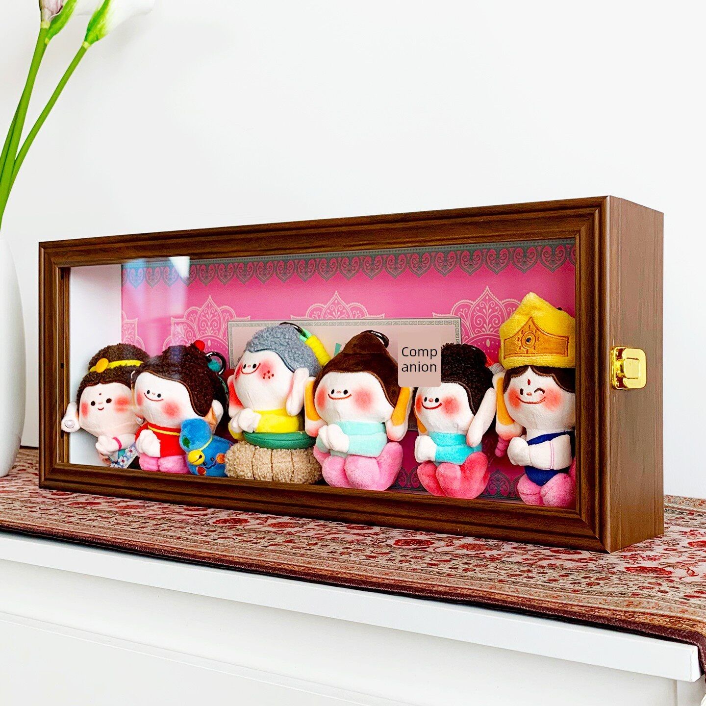 山西大同文创佛小伴挂件收纳盒毛绒玩具防尘展示盒相框配件