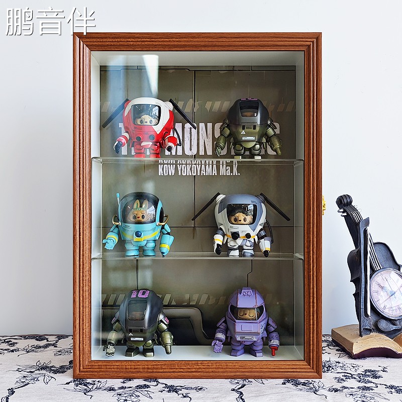 鹏音伴拉布布机甲横山宏Ma.K.系列盲盒展示框手办展示柜收纳盒防尘收纳摆件饰品