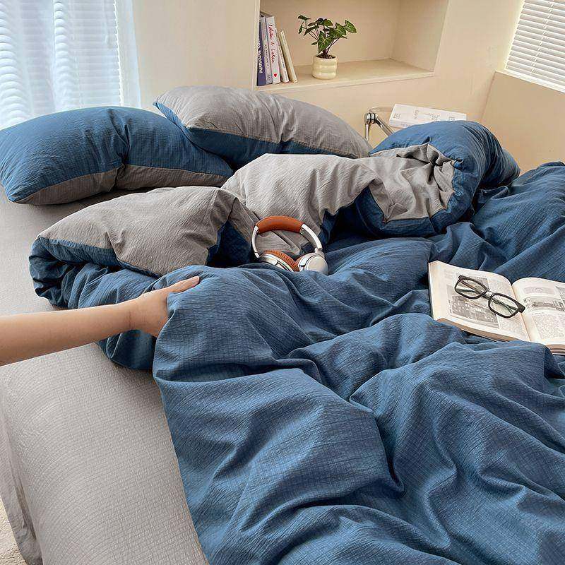 宿舍床单三件套a类双层纱棉可裸睡软糯被套四件套学生宿舍床笠,床上用品,学生床品套件,淘宝优惠券,粉丝福利购,淘宝优惠卷