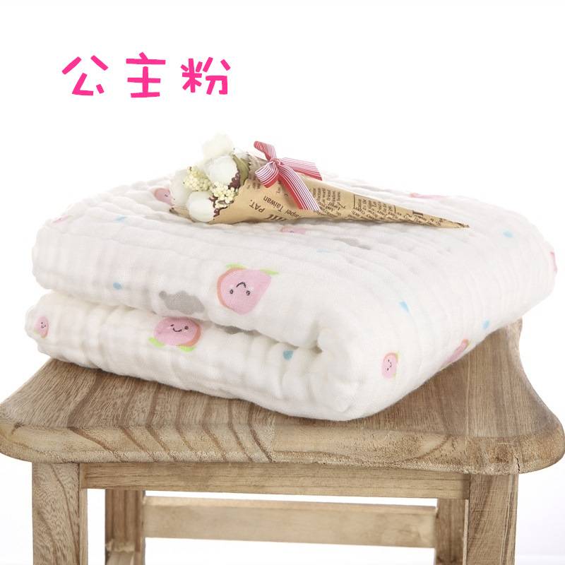 婴儿浴巾纯棉纱布宝宝浴巾新生儿洗澡盖毯儿童毛巾被全棉吸水加厚