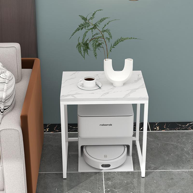 扫地机器人置物架收纳架小户型书桌沙发边几茶几铁艺电脑学习方桌