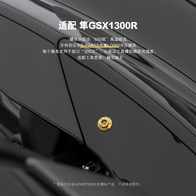 SPARST 铃木 隼GSX 1300R Hayabusa钛合金螺丝摩托车套装紧定斯坦