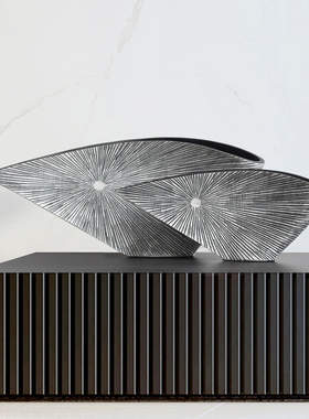 意式现代极简轻奢抽象艺术摆件玄E关电视柜客厅家居装饰品花瓶