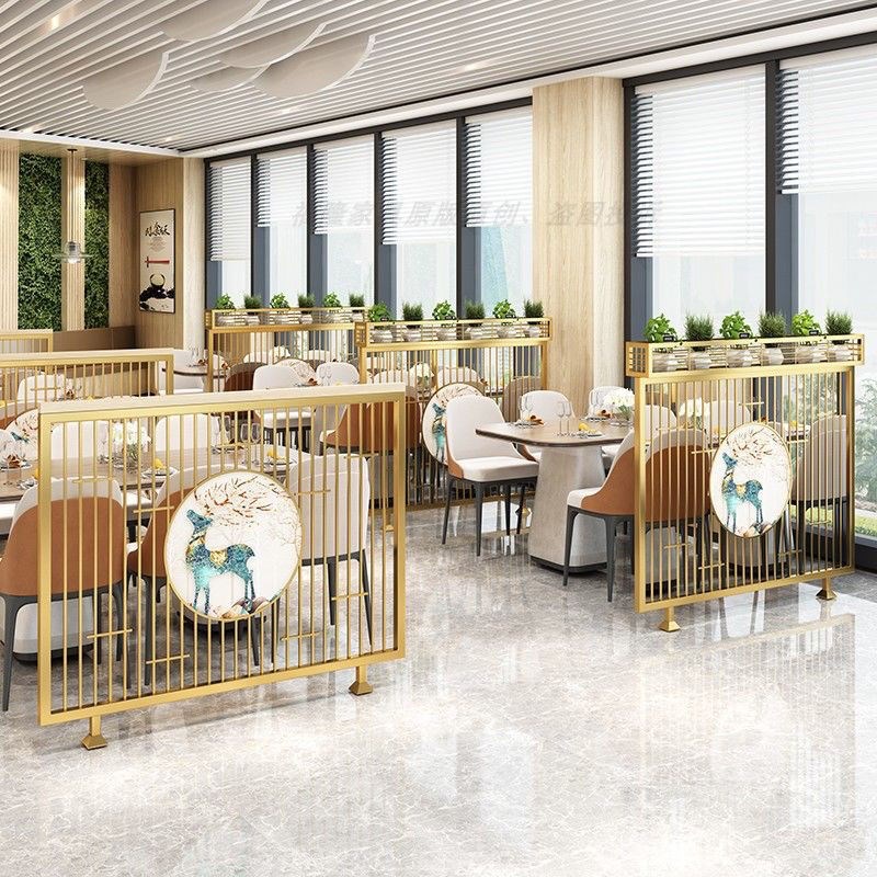 火锅店卡座矮隔断过道屏风烧烤店围栏半截K隔断饭店餐厅隔断挡板