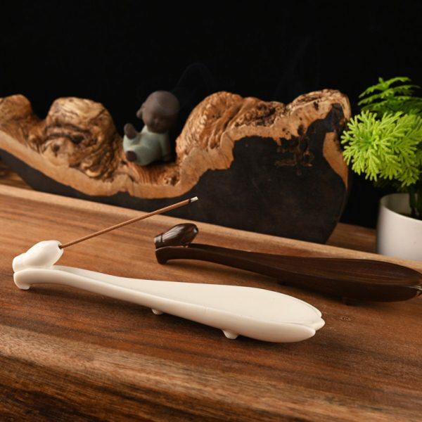 迷你香插陶瓷莲花香座短款线香香托复古风三叶荷花禅意中式摆件,家居饰品,香托/香盘/香座/香插,淘宝优惠券,粉丝福利购,淘宝优惠卷