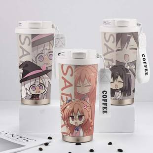 魔女的夜宴周边保温杯绫地宁宁因幡巡户隐憧子学生大容量316杯子