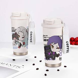 废墟图书馆周边保温杯安吉拉毒蛇学生二次元大容量儿童不锈钢杯子