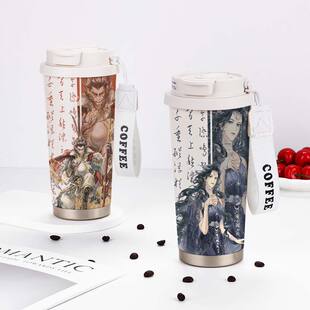 斩神周边保温杯孙悟空倪克斯学生上学专用大容量儿童不锈钢水杯子