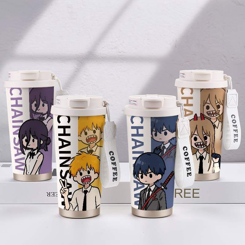 电锯人周边保温杯蕾塞电次早川秋帕瓦大容量学生儿童不锈钢水杯子,餐饮具,保冷/保温杯,淘宝优惠券,粉丝福利购,淘宝优惠卷