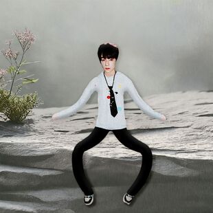 王橹杰周边28cm老鼠干无白边抽象玩偶四肢分离有骨架可摆任意造型