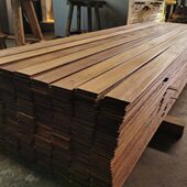 印尼菠萝格扣板实木墙吊顶板户外庭院阳台阳光房桑拿板防腐木地板