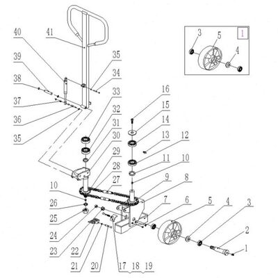 诺力半电动堆高车手柄SPN15堆高叉车配件