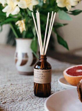 美国P.F. CANDLE Co无火香薰藤条扩香精油持久室内pf香氛琥珀苔藓