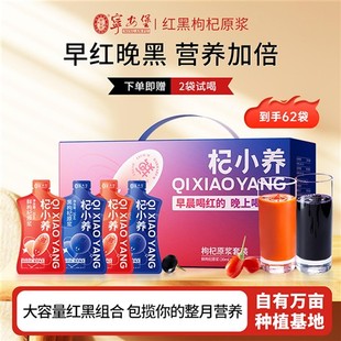 宁安堡杞小养枸杞原浆宁夏特产早红晚黑鲜榨枸杞汁饮料原液礼盒装