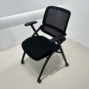 学生培训椅带桌板会议椅折叠学习桌椅一体活动靠背办公椅带写字板