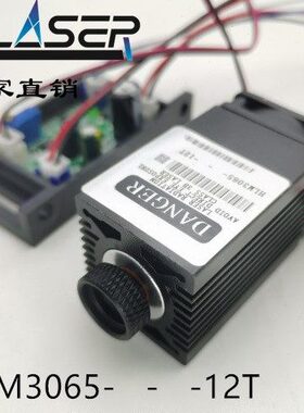 蓝色激光模组445nm 450nm 300mw- 1W 激光灯 激光器工业型12VADC