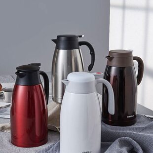 simelo不锈钢保温壶家用大容量便携办公室暖壶水壶暖水瓶热水瓶2L