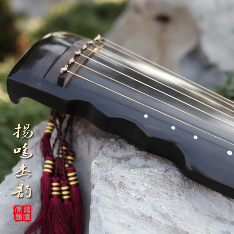 【扬鸣】老杉木连珠式古琴s初学演奏琴 纯生漆纯手工送古琴桌 送1
