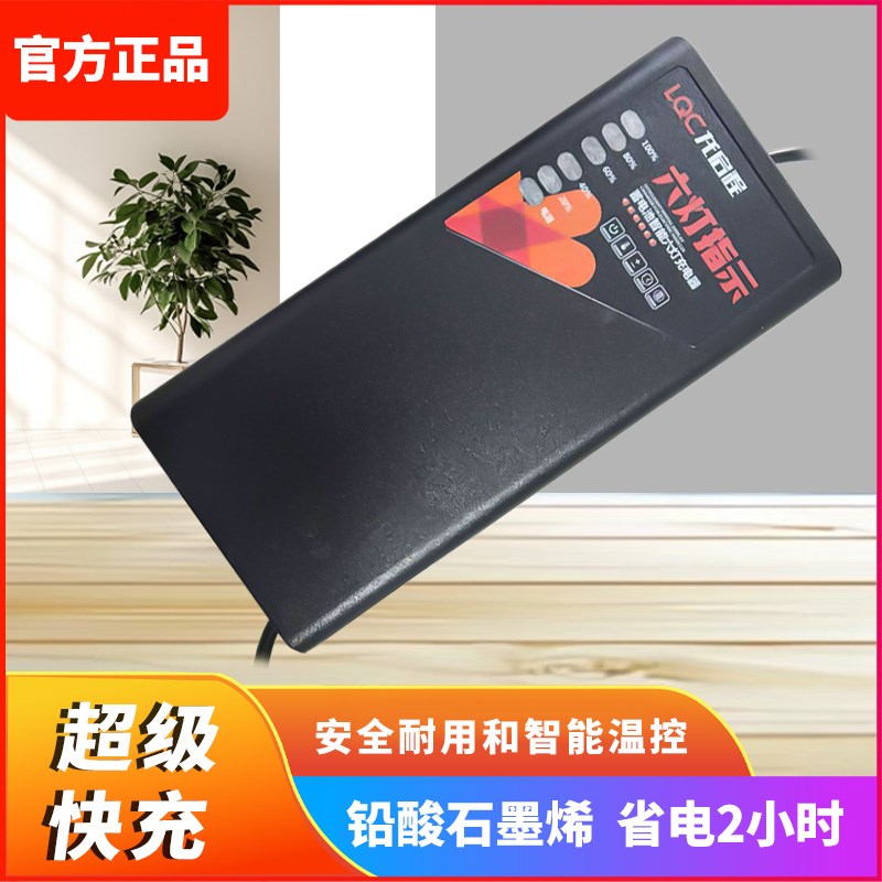 龙启程60V20Ah58Ah电动车脉冲修复铅酸电池充电器VT型品字头通用