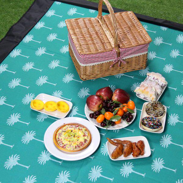 享游户外牛津布双面防水加大加厚防潮野餐垫草坪垫地垫春游郊游垫