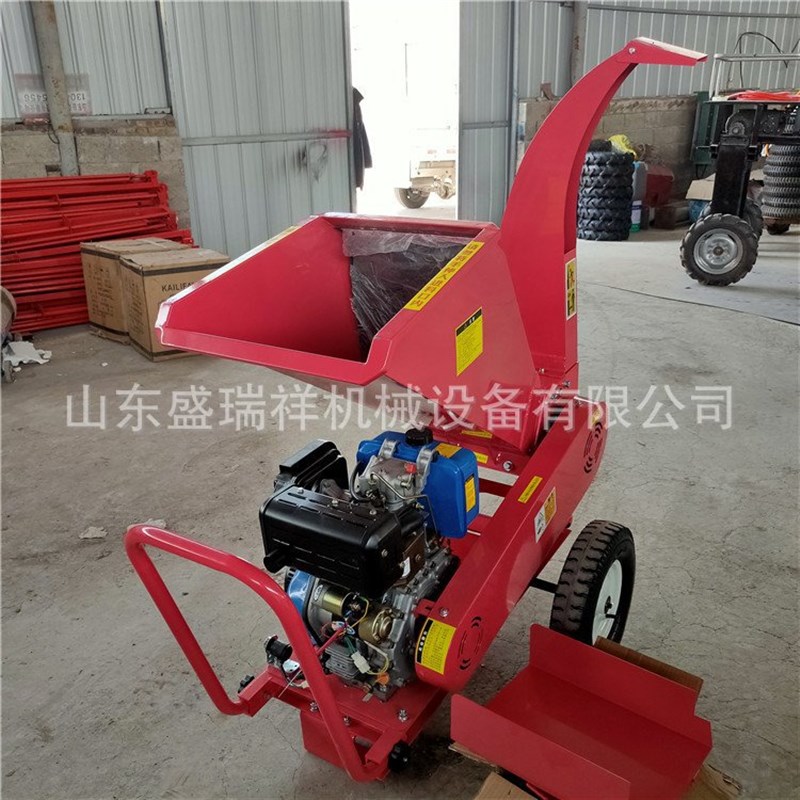 便携式移动铡草机电m车载小型树枝汽油粉碎机养殖园林家用秸秆枝