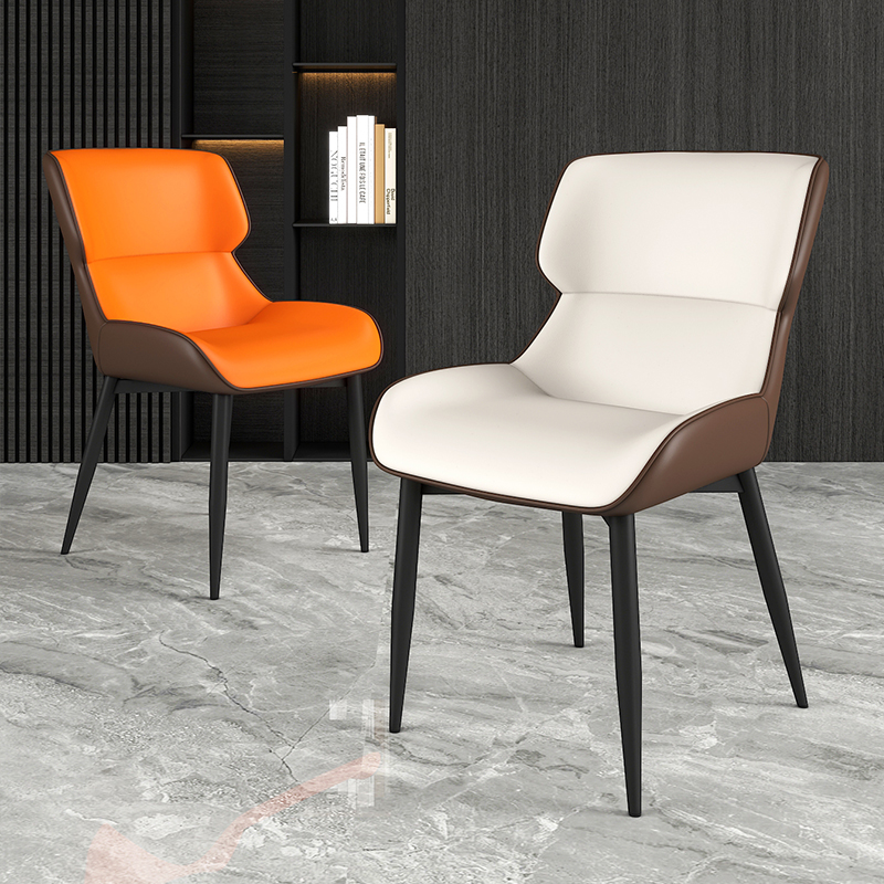新款餐桌椅子现代简约家用靠背椅轻奢高级餐椅P咖啡西餐厅酒店专
